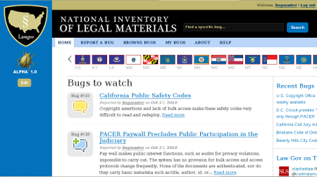 Screenshot of bugs.resource.org